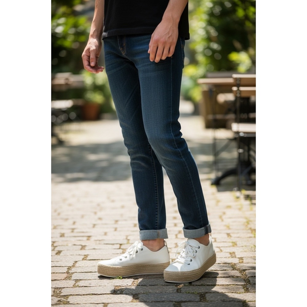 "Skechers" BOBS Womens Platform Espadrille‎ Canvas Sneakers Cream Lace Up SZ 9.5